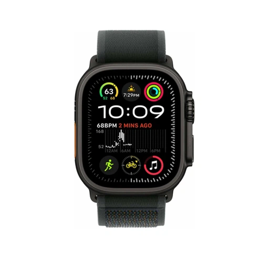 Умные часы Apple Watch Ultra 2 2024 GPS + Cellular 49mm Black Titanium Case with Black Trail Loop - M/L (MX4V3)